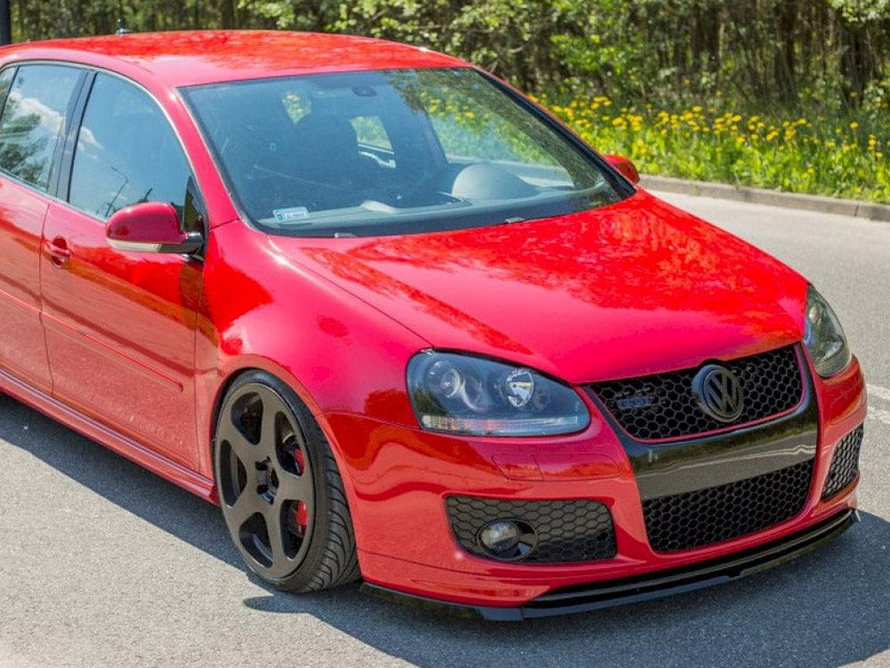 Maxton Design Textured / Yellow Front Splitter VW Golf V GTI (For GTI 30TH Front Bumper Spoiler) Maxton Design SR