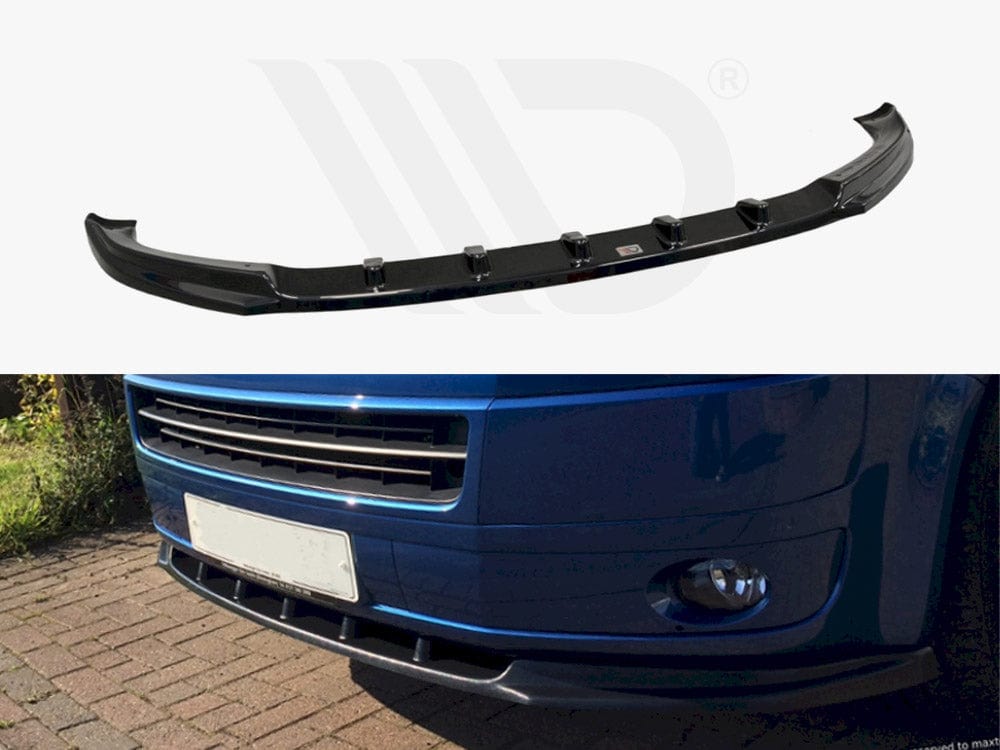 Maxton Design Textured / Yellow Front Splitter VW T5 (Facelift) Maxton Design SR