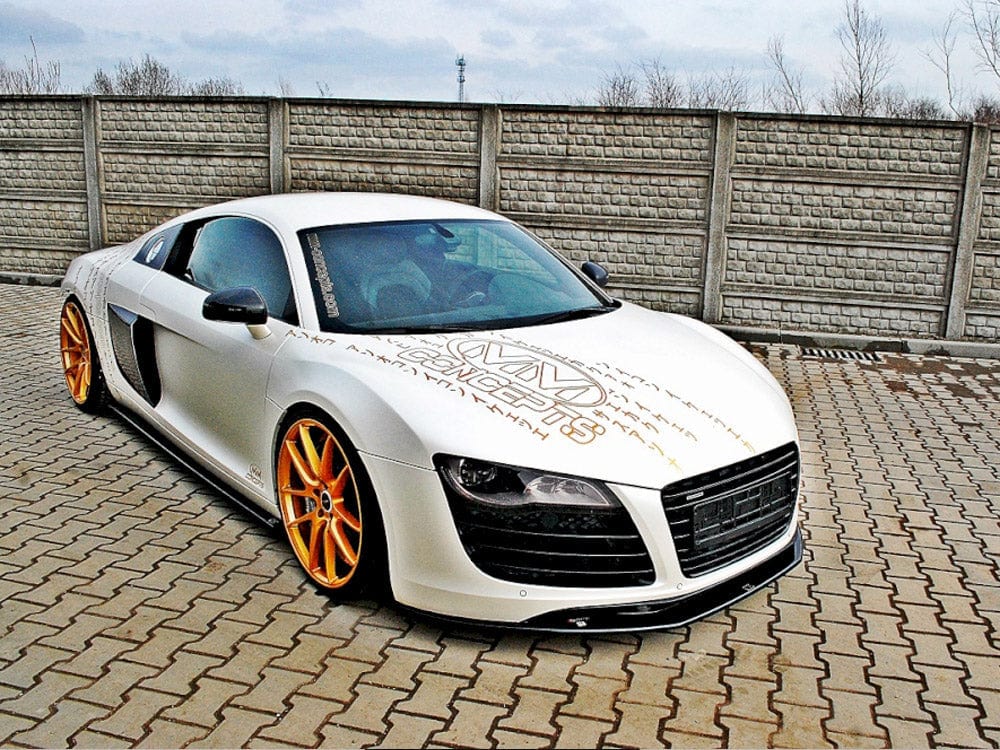 Maxton Design Textured / Yellow Side Skirts Diffusers Audi R8 2006 - 2015 Maxton Design SR