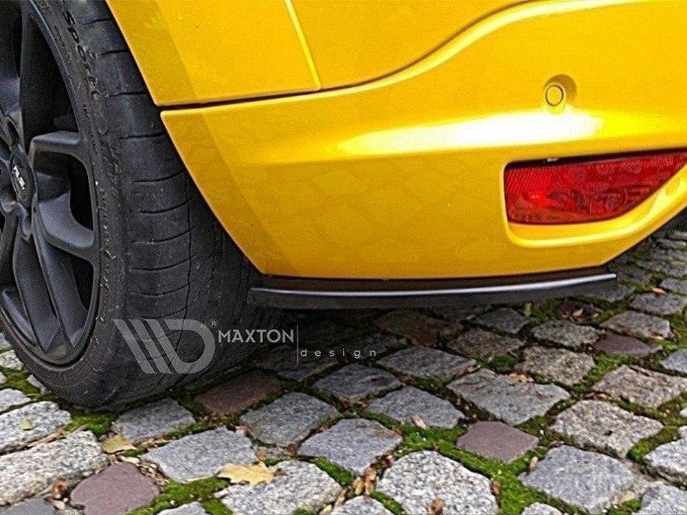 Maxton Design Yellow / Textured Rear Side Splitters Renault Megane 3 RS Maxton Design SR