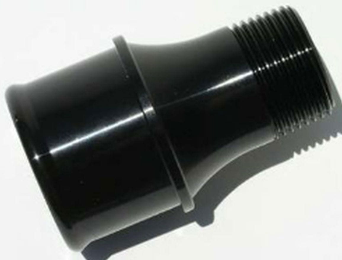 MEZIERE 1-3/4" hose connection Meziere Inlet Fitting, For 100 Series Electric Water Pumps Black Finish MZWP1175S SR