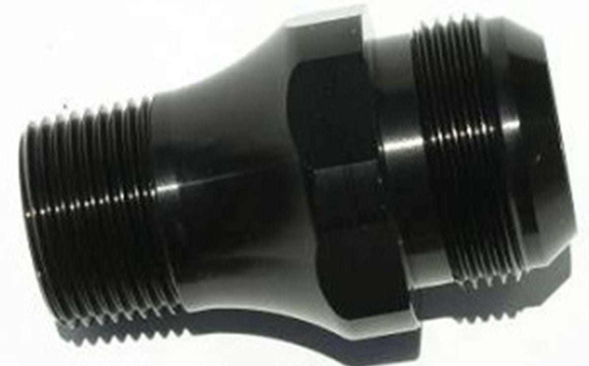 MEZIERE Meziere Inlet Fitting, 100 Series Electric Water Pumps -20AN Black Finish MZWP1020S SR
