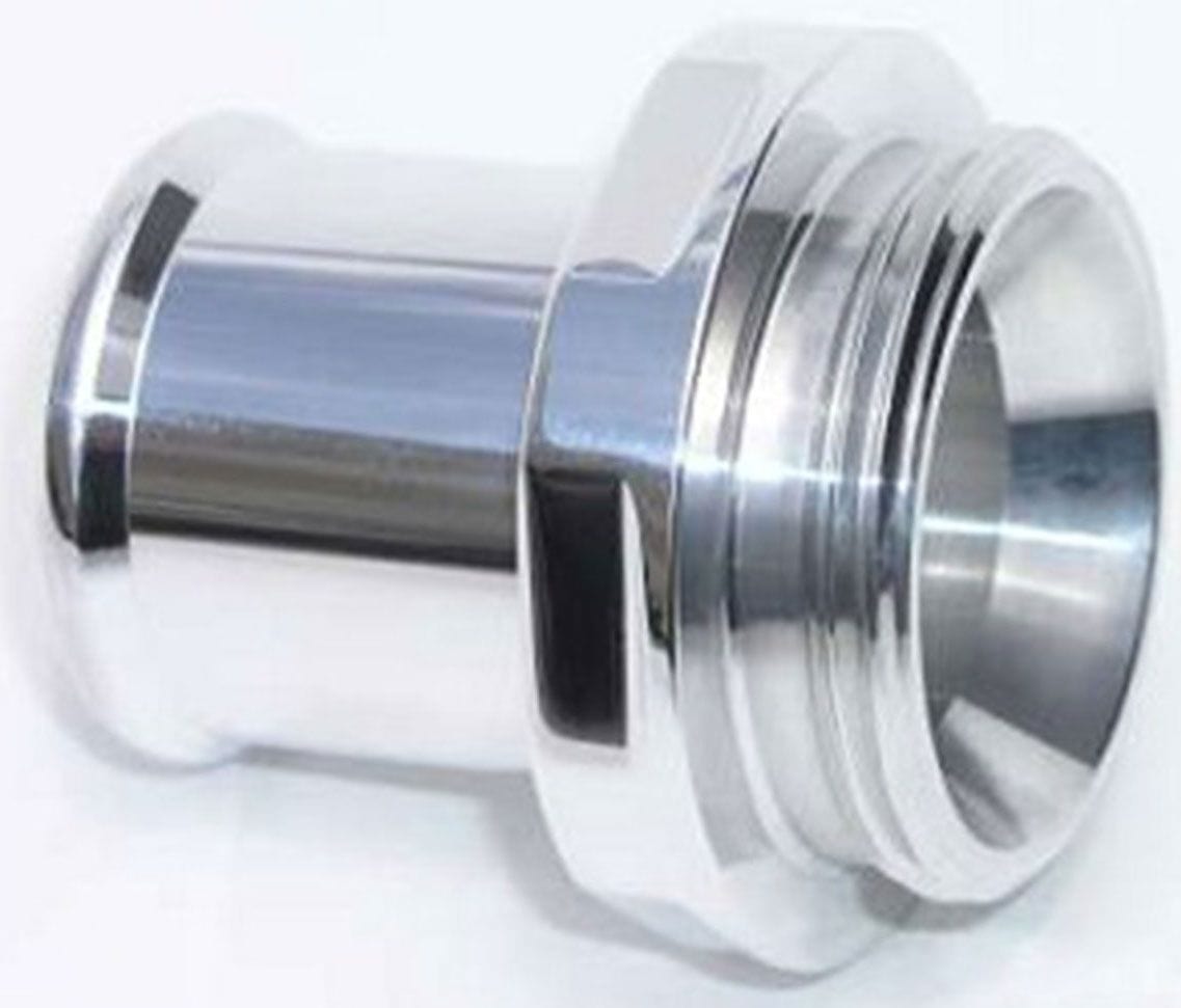 MEZIERE Meziere Water Neck Fitting, For 1-1/4" Hose, Polished Finish MZWN0031U SR