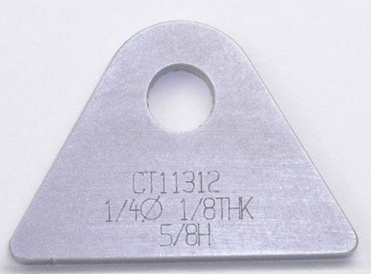 MEZIERE Suit Flat Surface With 1/4" Hole (Qty: 20) Meziere Weld-On Flat Tab 4130 Steel MZCT11312B SR