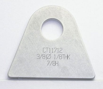 MEZIERE Suit Flat Surface With 3/8" Hole (Qty: 20) Meziere Weld-On Flat Tab 4130 Steel MZCT11712B SR