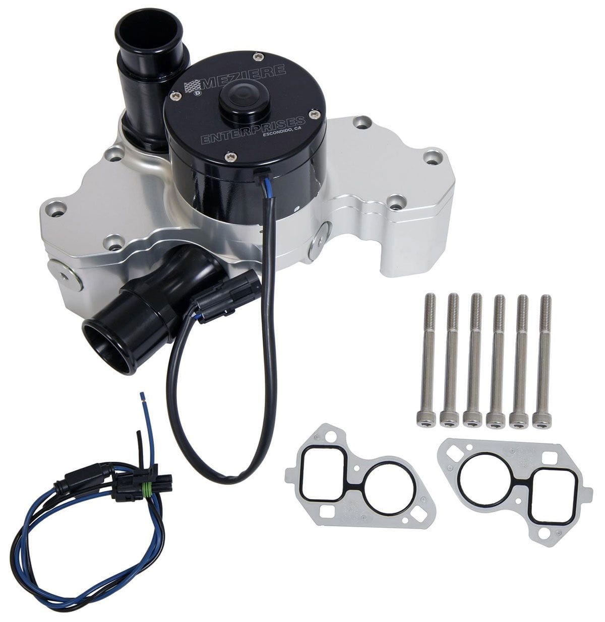 MEZIERE Suit GM LS series With 55 GPH Flow Meziere Extreme Duty Electric Water Pump - Natural Finish MZWP333N SR