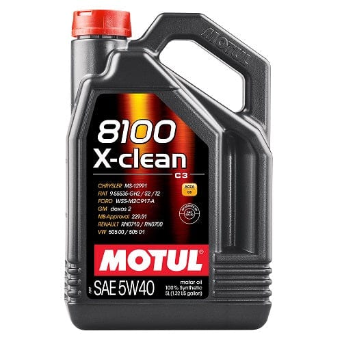 Motul AUTOMOTIVE 5L 8100 X-CLEAN GEN 2 5W40 5L Motul 109897 SR