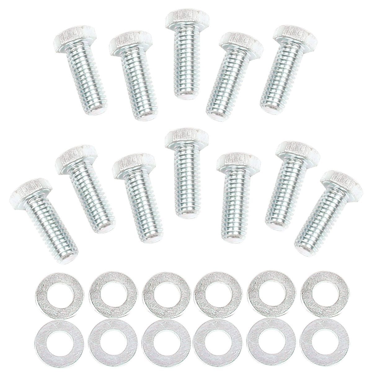 Mr Gasket Suit Small Block Chevy Mr Gasket Mr Gasket Intake Manifold Bolts & Washers 3/8"-16 x 1" Hex Head (12pk) MG955 SR