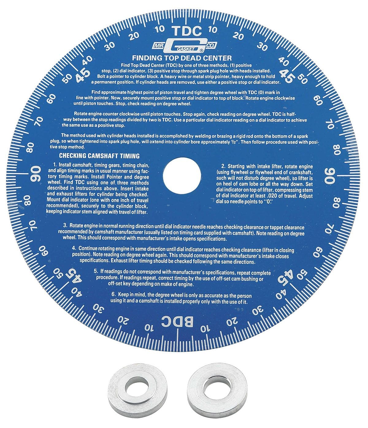 MRG Mr Gasket Mr Gasket Universal 7" Degree Wheel MG1570 SR
