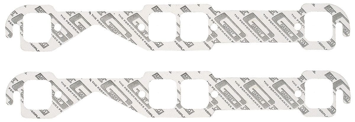 MRG Suit SB Chev With Square Ports 1.45"W x 1.55"H Mr Gasket Performance Exhaust Gasket MG150A SR
