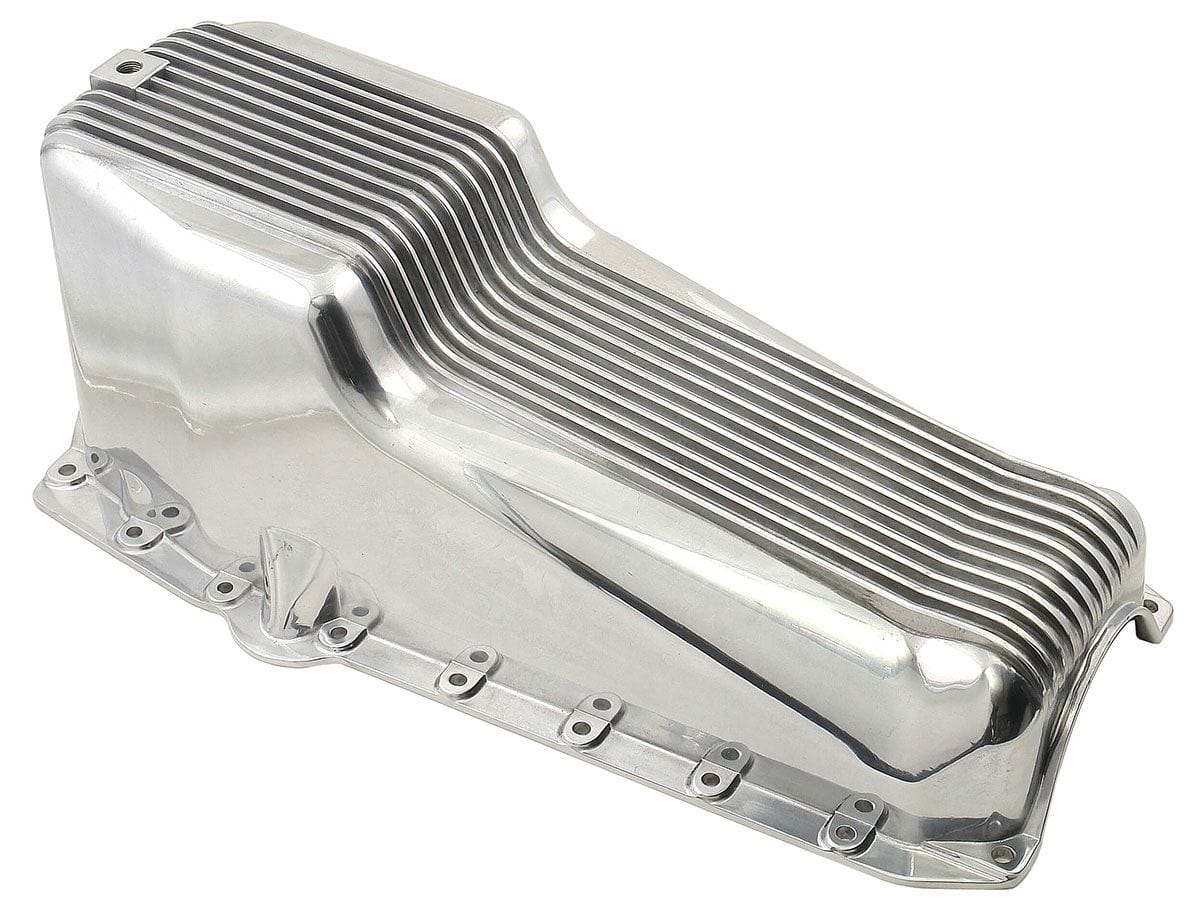 MRG Suit Small Block Chevy 1955-79 Mr Gasket Mr Gasket Fully Polished Finned Oil Pan MG5415 SR