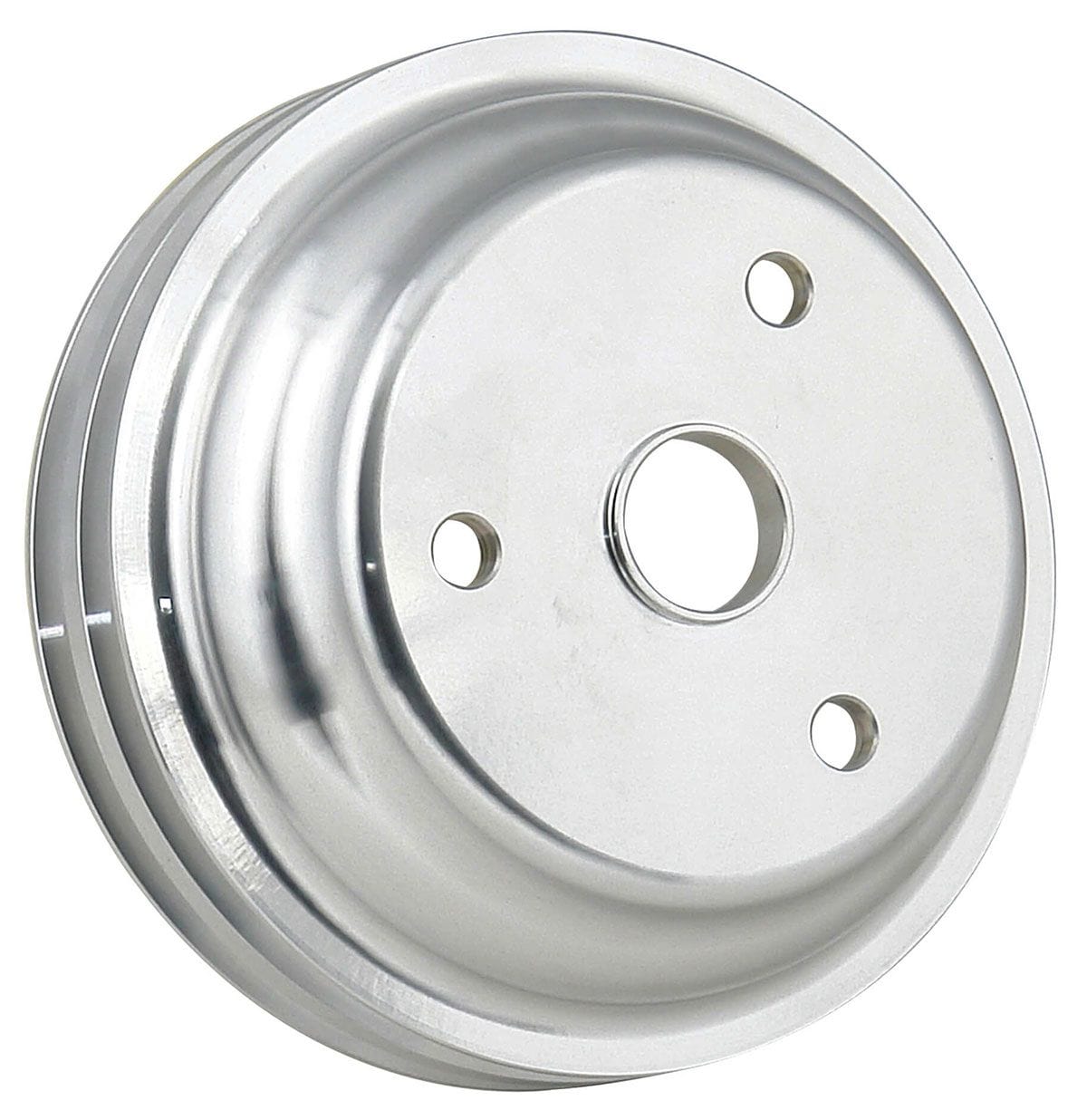 MRG Suit Small Block Chevy with Long Water Pump 1969-85 Mr Gasket Mr Gasket Billet Style Aluminium Crankshaft Pulley - Double Groove MG5317 SR