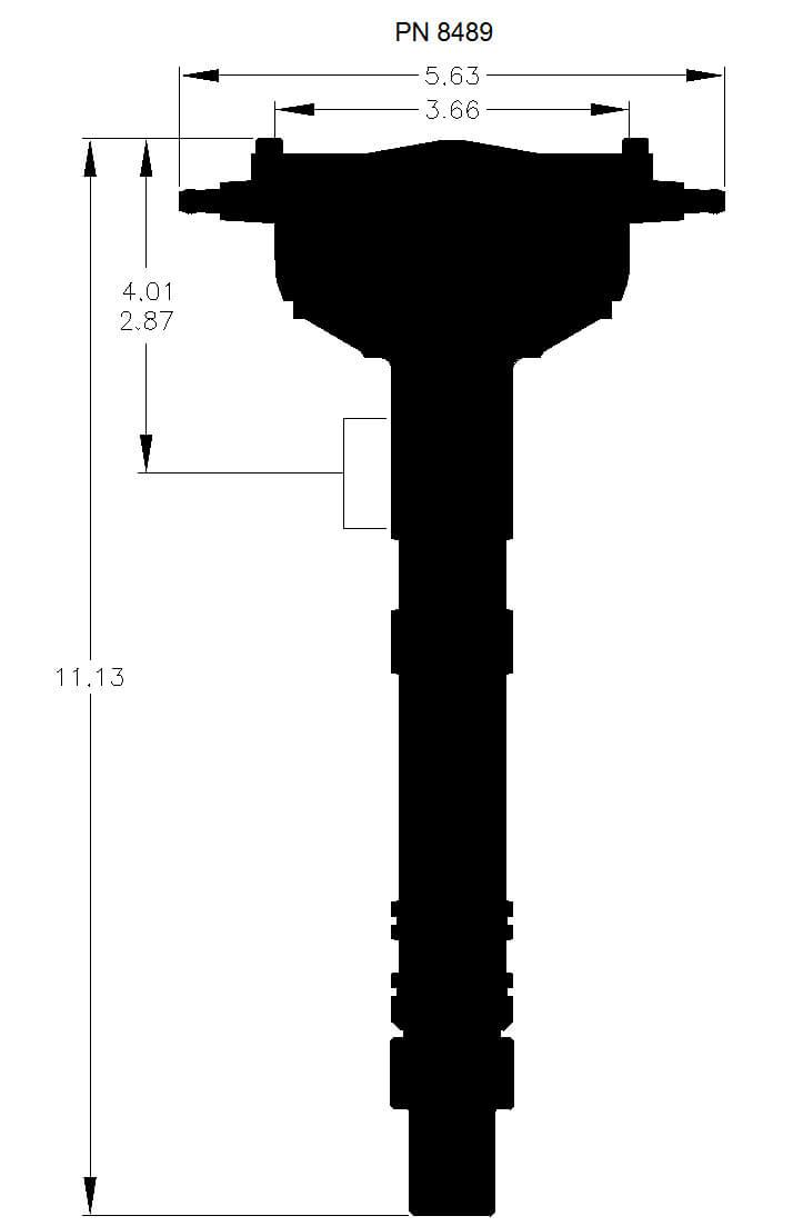 MSD Small/Big Block Chevy, Low Profile Distributor with Crab Cap MSD Pro-Billet Crank Trigger Distributor MSD8489 SR