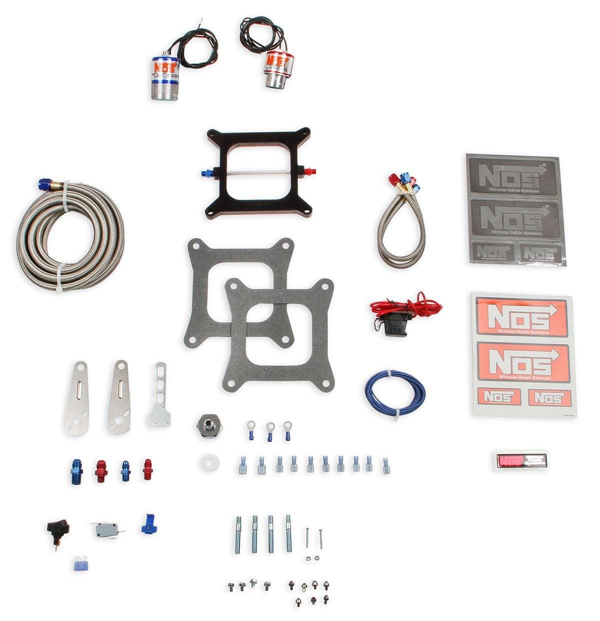 NOS 200-400 Horsepower. Suit Square-Bore Carbs. Nitrous Oxide Systems Big Shot Single Stage Nitrous Kit NOS02101 SR