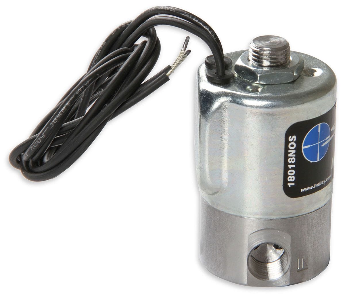 NOS 250 Horsepower. 1/4" NPT Inlet, 1/8" NPT Outlet Nitrous Oxide Systems Sniper Nitrous Solenoid NOS18018 SR