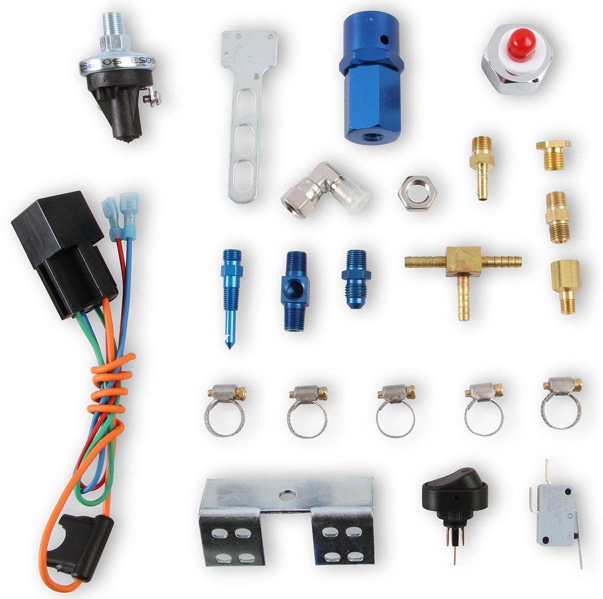 NOS 40-75 Horsepower. Suits any 4 & 6 Cyl. EFI Engine Nitrous Oxide Systems Universal 4 & 6 Cyl. EFI Dry Nitrous Kit NOS05122 SR