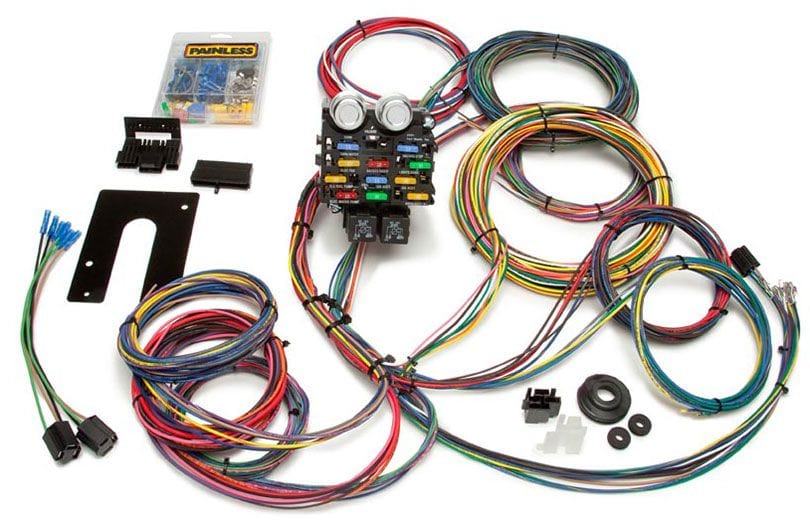 PAINLESS GM Keyed Column Painless Wiring 21 Circuit Universal Pro Street Harness Kit PW50002 SR