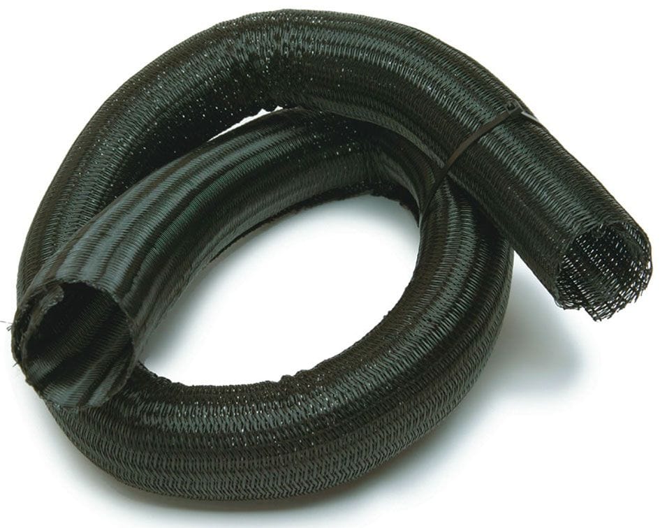 PAINLESS Handles Up To 257°F Painless Wiring 2" Dia Power braid High Temp Wire Wrap - 4 FT Length PW70904 SR