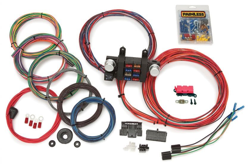 PAINLESS Painless Wiring 18 Circuit Modular T-Bucket / Roadster Wiring Harness PW10308 SR