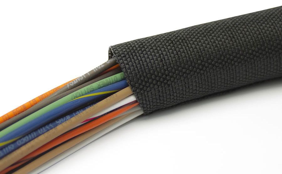 PAINLESS Self-Wrapping Split Braid, 1" I.D x 12ft Roll Painless Wiring Classic Braid PW70960 SR