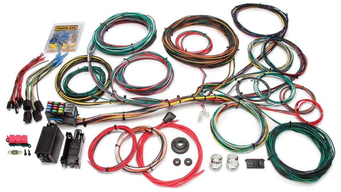 PAINLESS Suit Galaxie, LTD, Falcon, Fairlane, Mustang, Maverick, Torino & Ranc Painless Wiring 21 Circuit Universal Ford Muscle Car Wiring Harness PW10123 SR