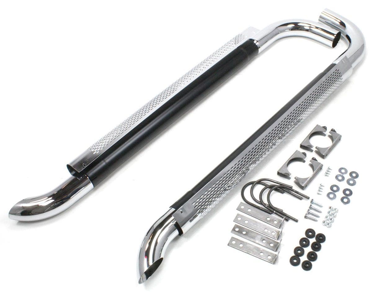 PATRIOT 2" Inlet With 3" Outlet, 70" OAL Patriot Exhaust Shielded Side Pipe PATH1070 SR