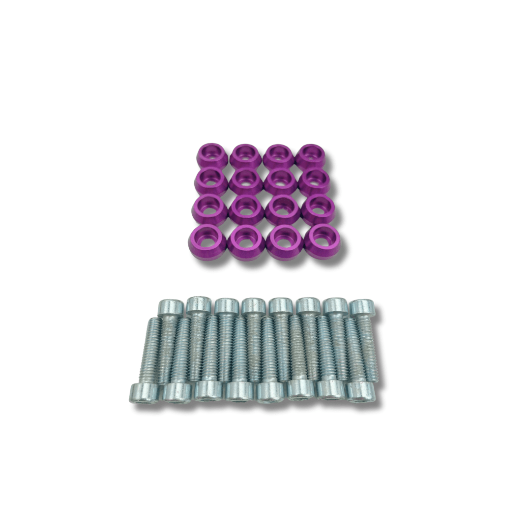 Platinum Racing Products Dress Up Washers Black Rocker Cover Dress Up Bolt Kit to suit Toyota 1UZ Non VVTI SR