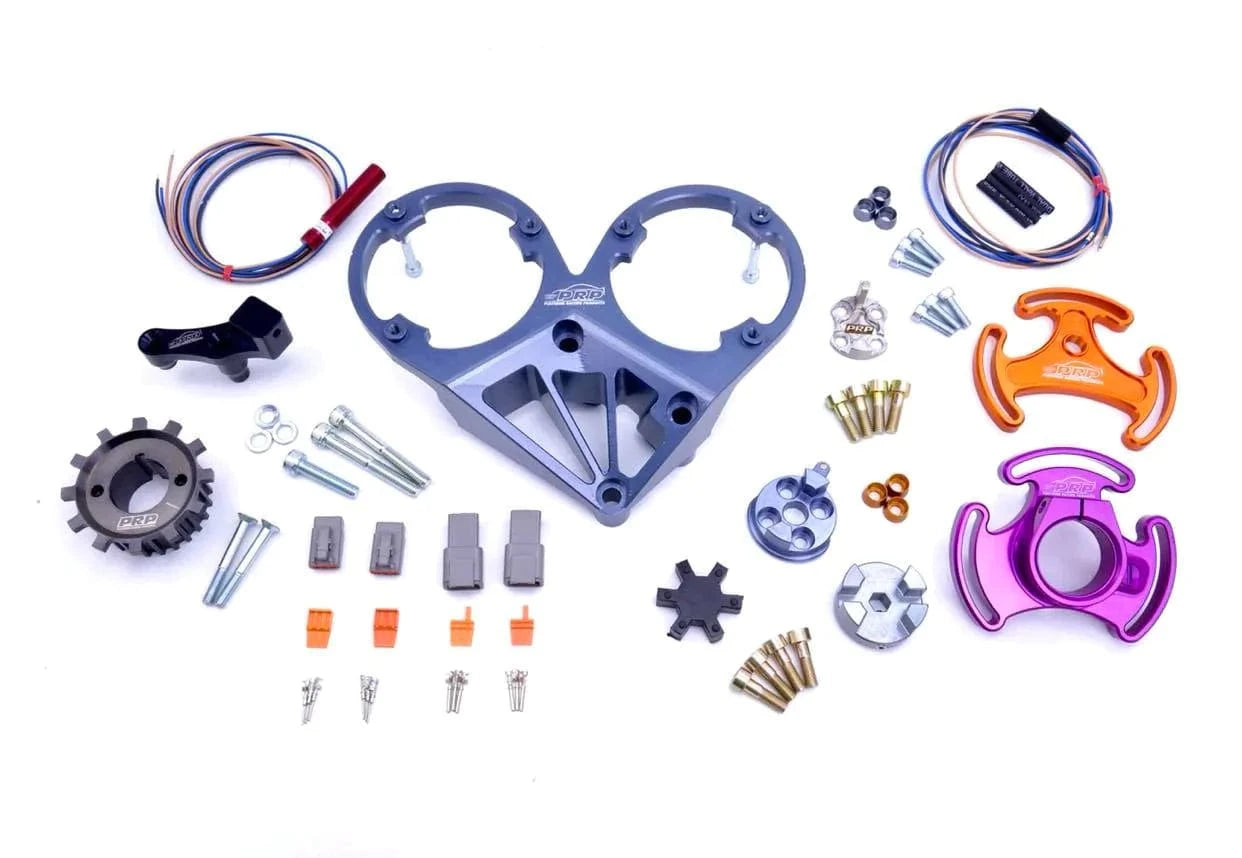 Platinum Racing Products Mechanical Fuel Pump Kit Small bore mount pump (Kinsler / Weldon / Waterman) / Black / Add Purple CAS Bracket 'Pro Series' Mechanical Fuel Pump Kit to suit Nissan RB Twin Cam SR