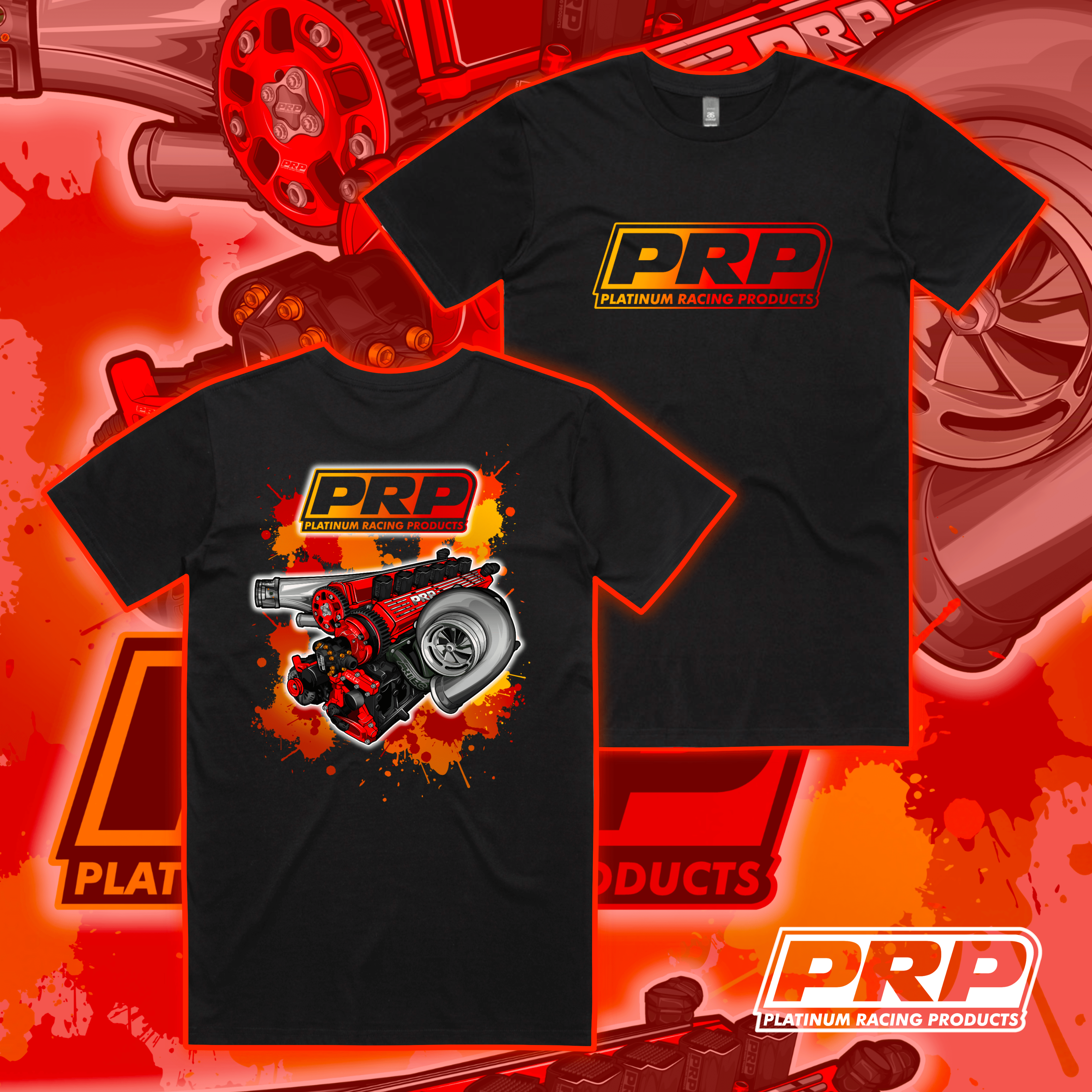 Platinum Racing Products Merchandise XS PRP RB26 Red Engine Shirt SR