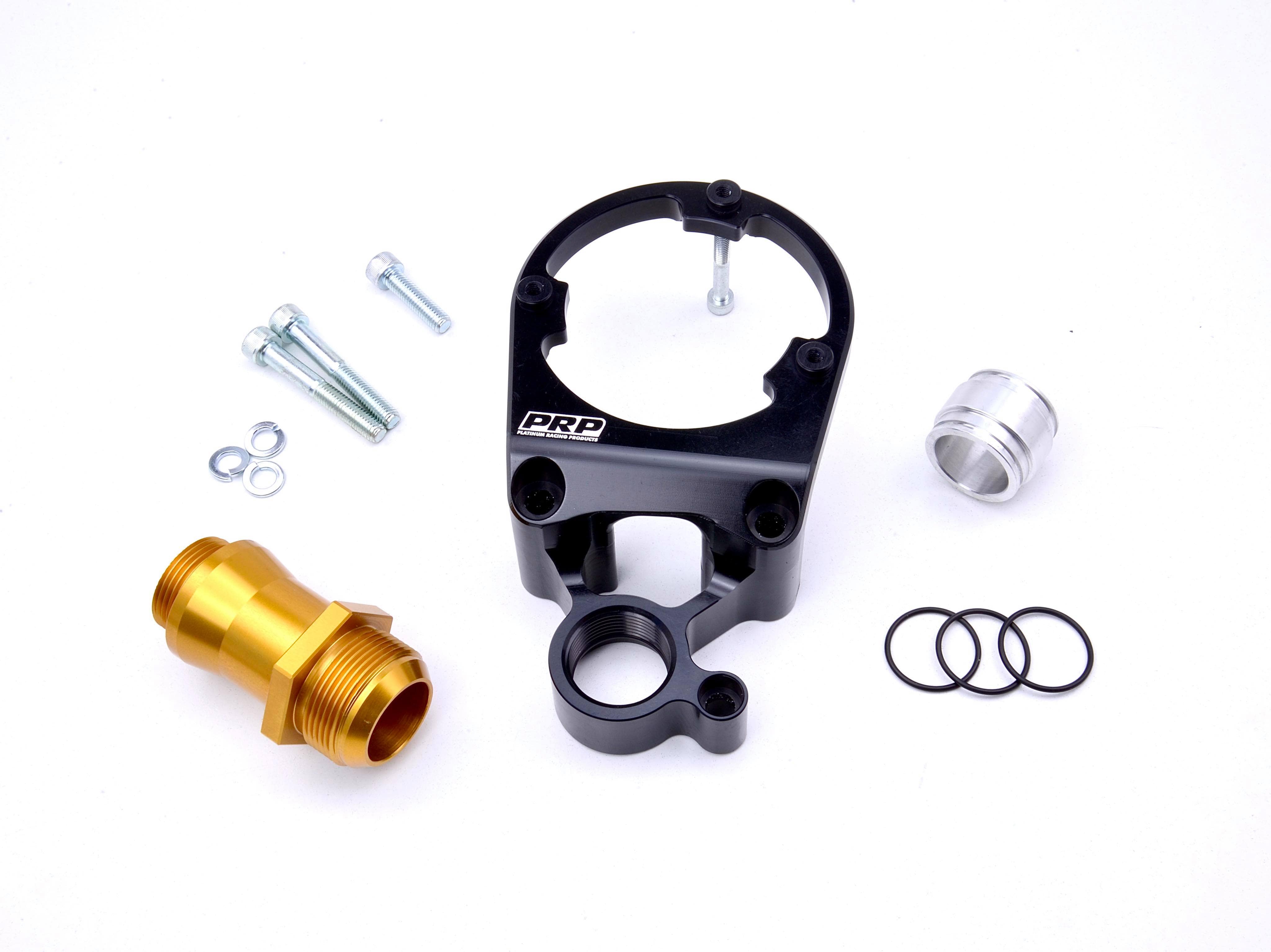 Platinum Racing Products Trigger Kit Black / Yes I would like -20AN head drain fittings / Black RB Twin Cam Pro CAS Bracket With Optional -20AN Head Drain Fittings SR