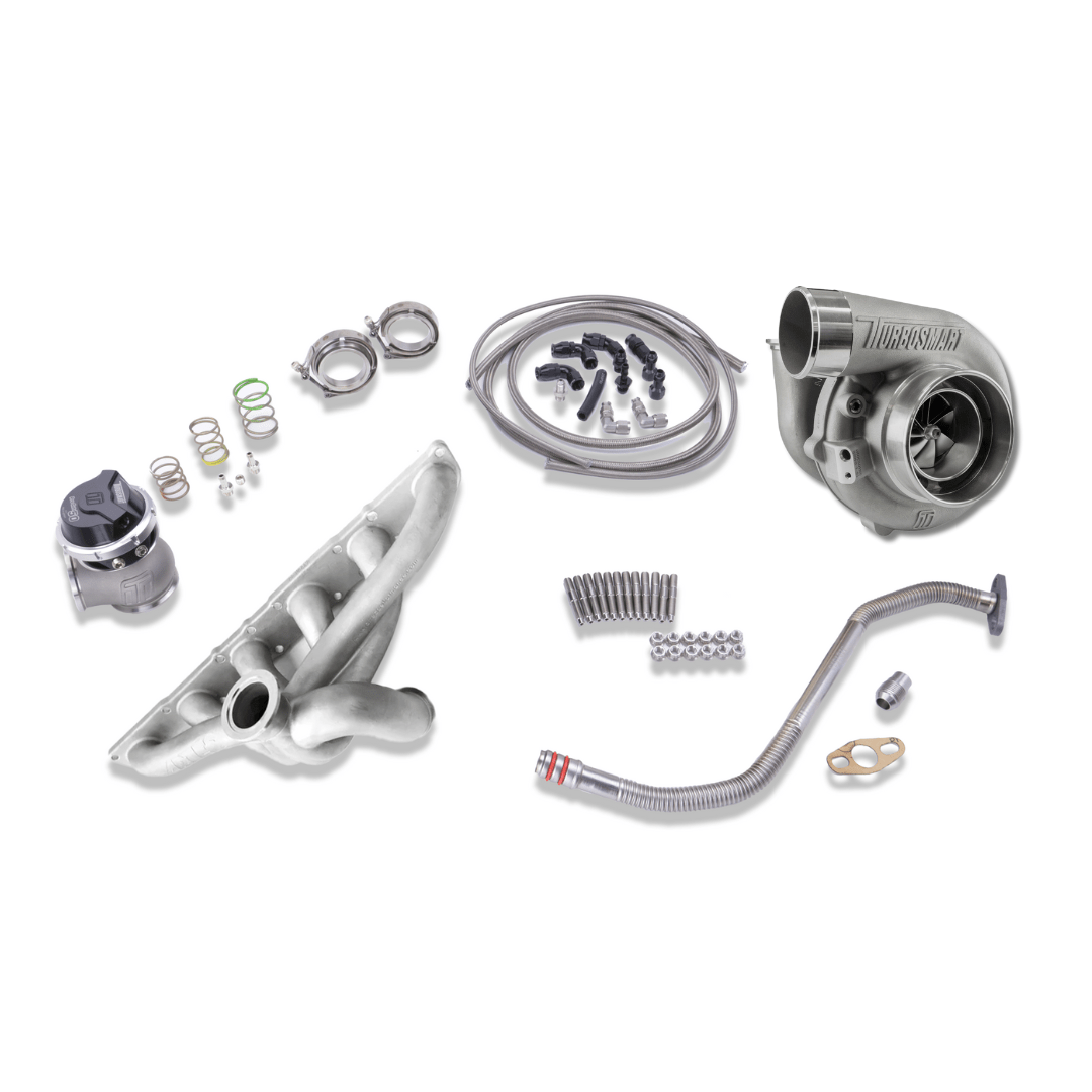 Platinum Racing Products Turbo Kit Don't Include Fitting Kit / Black / RB26 Artec Turbosmart 6466 Reverse Rotation Turbo Kit to Suit Nissan RB SR