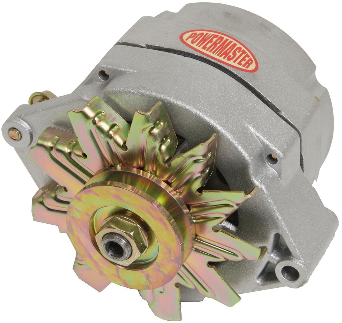 POWERMAST 100 AMP, 1 Wire, Single V-Belt Pulley Powermaster Natural GM 12si Original Look Alternator PM7294 SR