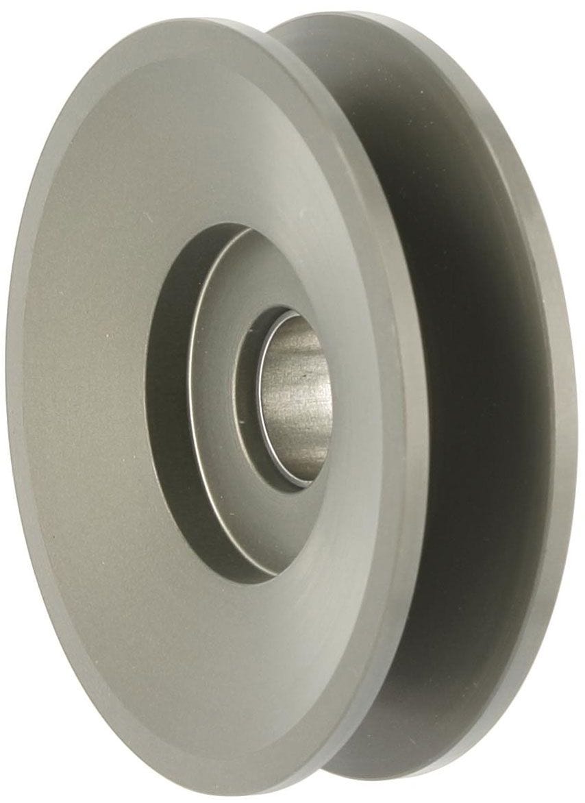 POWERMAST 2.80" dia,, Machined from Billet Aluminium Powermaster Powermaster V-Groove Alternator Pulley PM181 SR