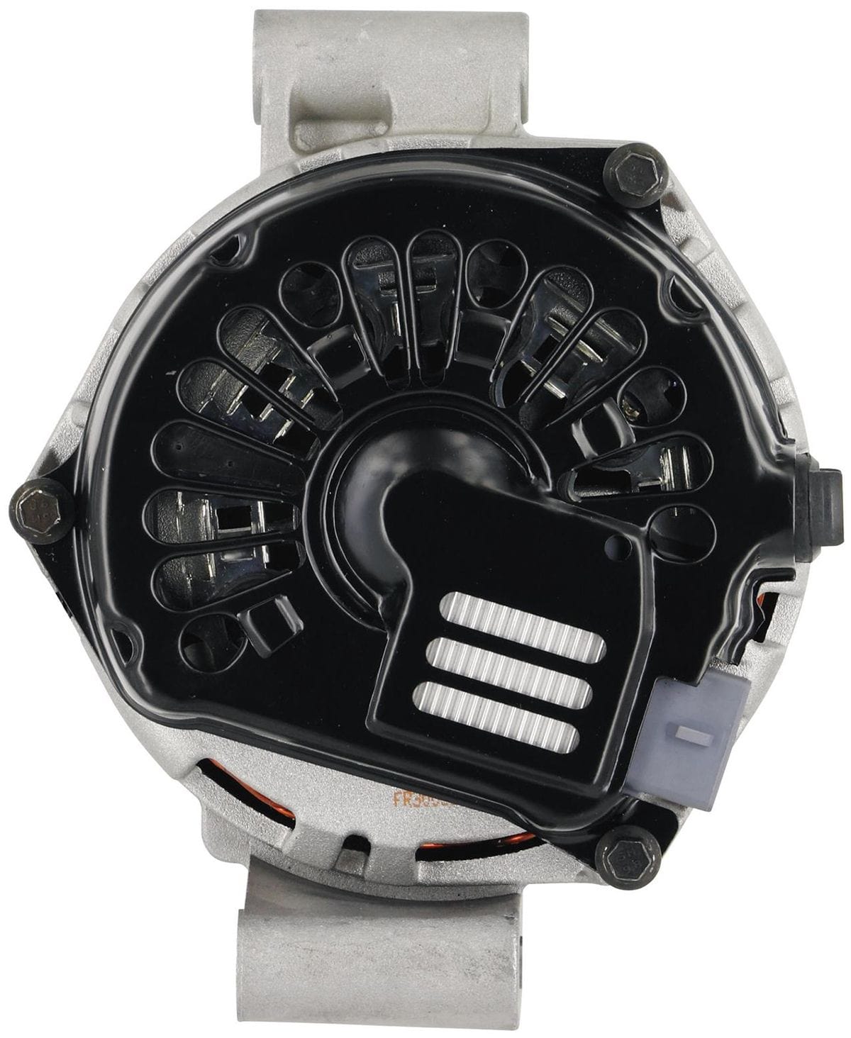 POWERMAST 200 AMP, Internal Reg, 6 Groove Serpentine Powermaster Natural Finish Ford 4G Transverse Mount Alternator PM47787 SR