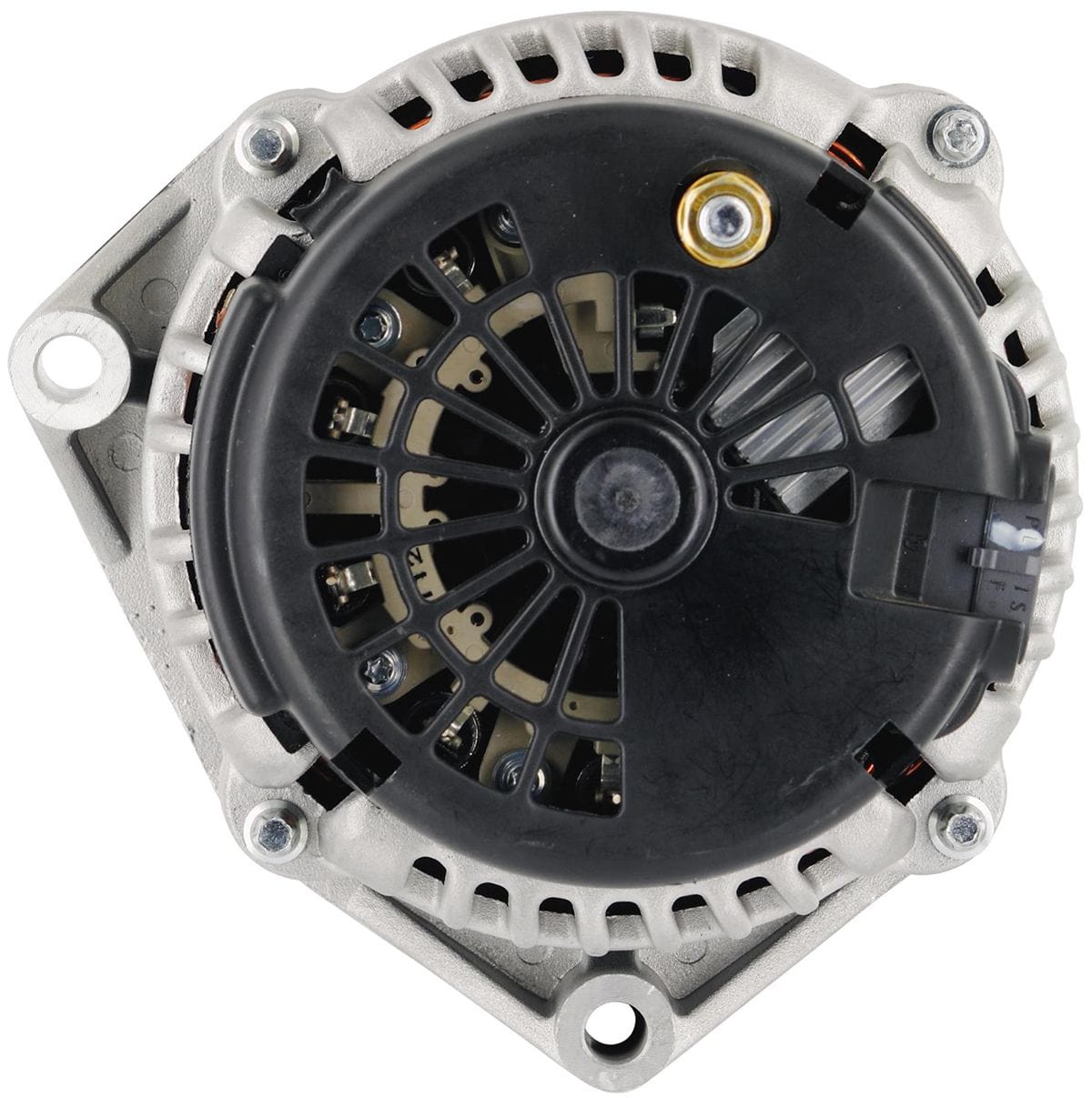 POWERMAST 215 Amps, 4 Pin VR With 6-Groove Serpentine Pulley Powermaster Natural GM Style AD Alternator PM48237 SR