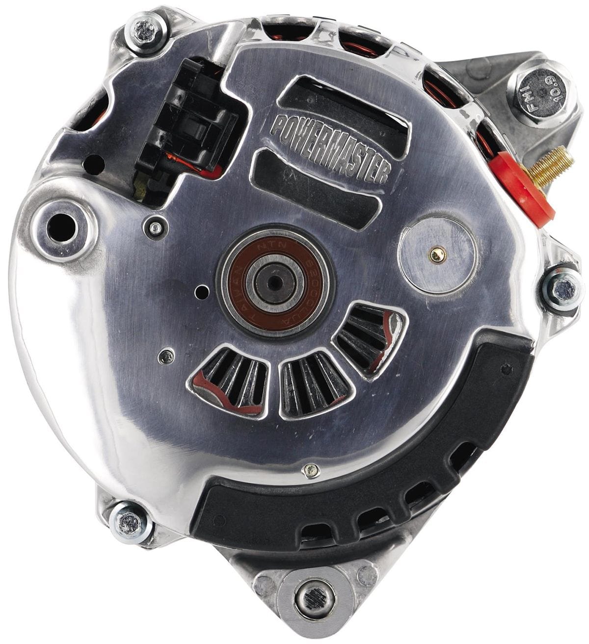 POWERMAST Chev Delco CS130 style, 105 Amps, Single Groove pulley, 1 wire, Polis Powermaster Powermaster Street Alternator PM274611 SR