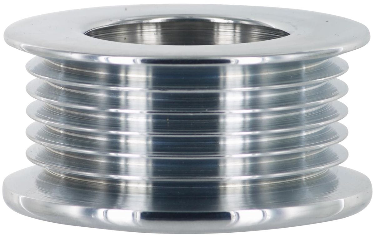 POWERMAST Chrome Serpentine, 6 groove 54mm O.D. Powermaster Replacement Alternator Pulley PM114 SR