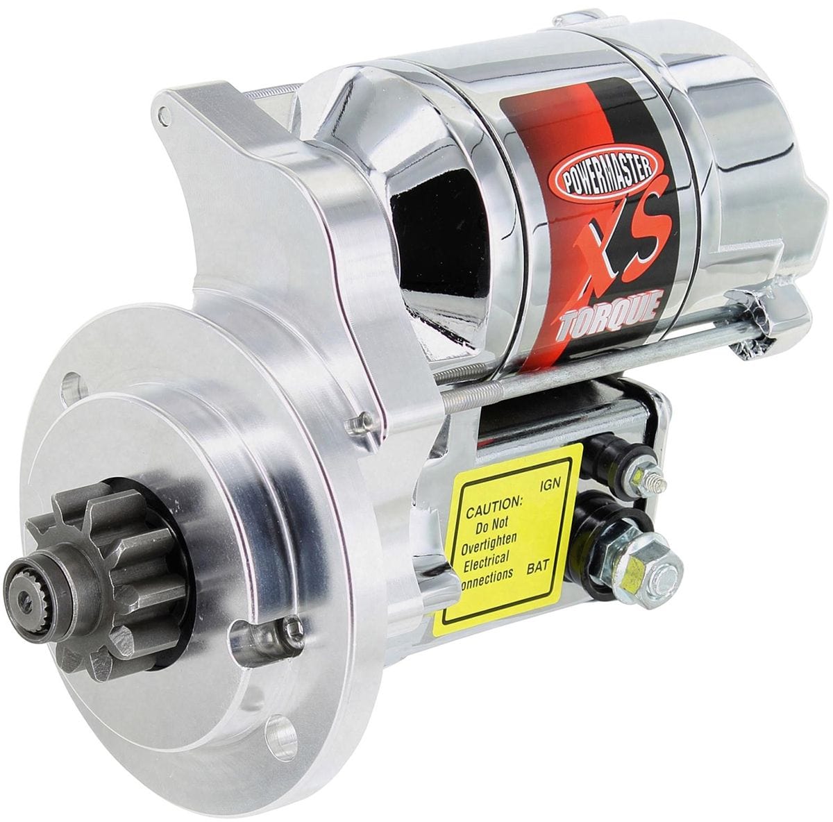 POWERMAST Ford Flatheads 1932 - 1952, 1.4kw Powermaster Powermaster XS Torque Starter Motor - Chrome Finish PM19507 SR
