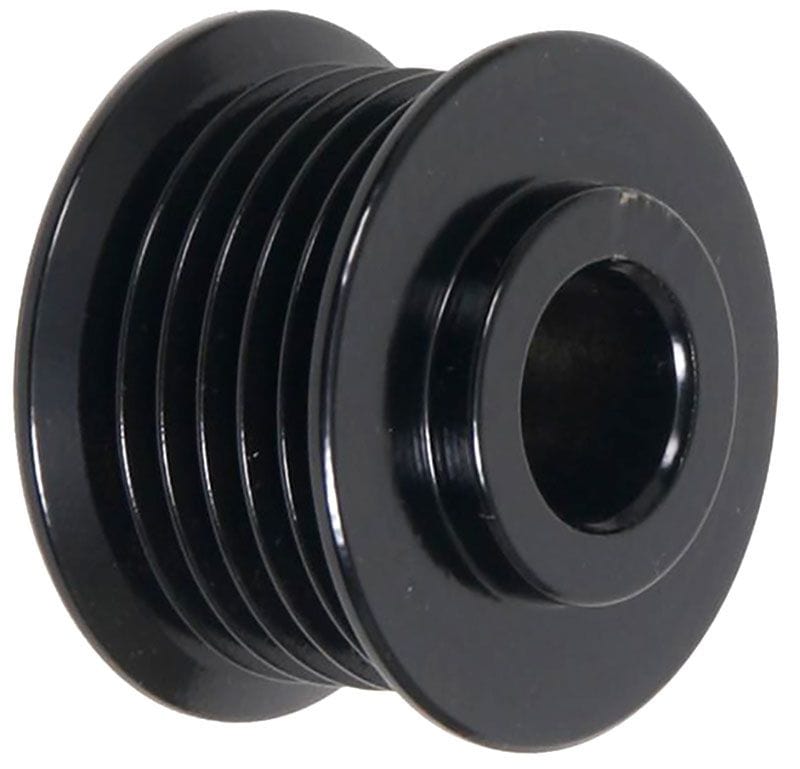 POWERMAST Serpentine, 6 groove 54mm O.D Powermaster Replacement Alternator Pulley - Black PM179 SR