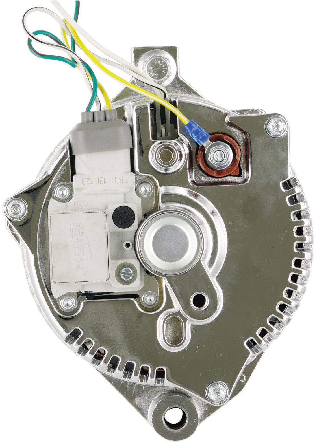 POWERMAST Suit All 1983-93 V8, 200 AMP, 6 Groove Serpentine & Single V-Belt Pul Powermaster Chrome Ford 3G Large Alternator PM37759 SR