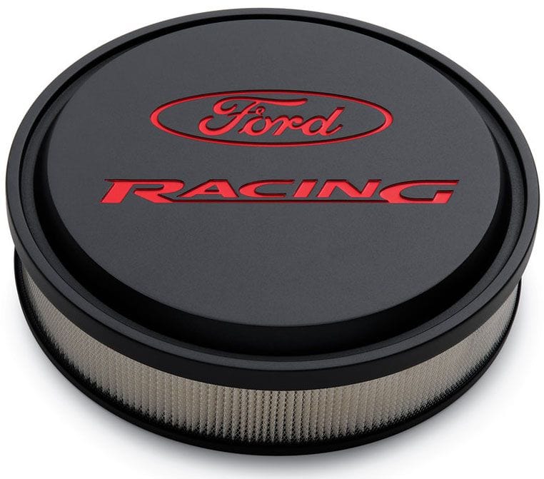 Proform 14" x 3" Suit 5-1/8" Neck Carburettors Proform Ford Racing Black Slant Edge Air Cleaner Assembly PR302-385 SR