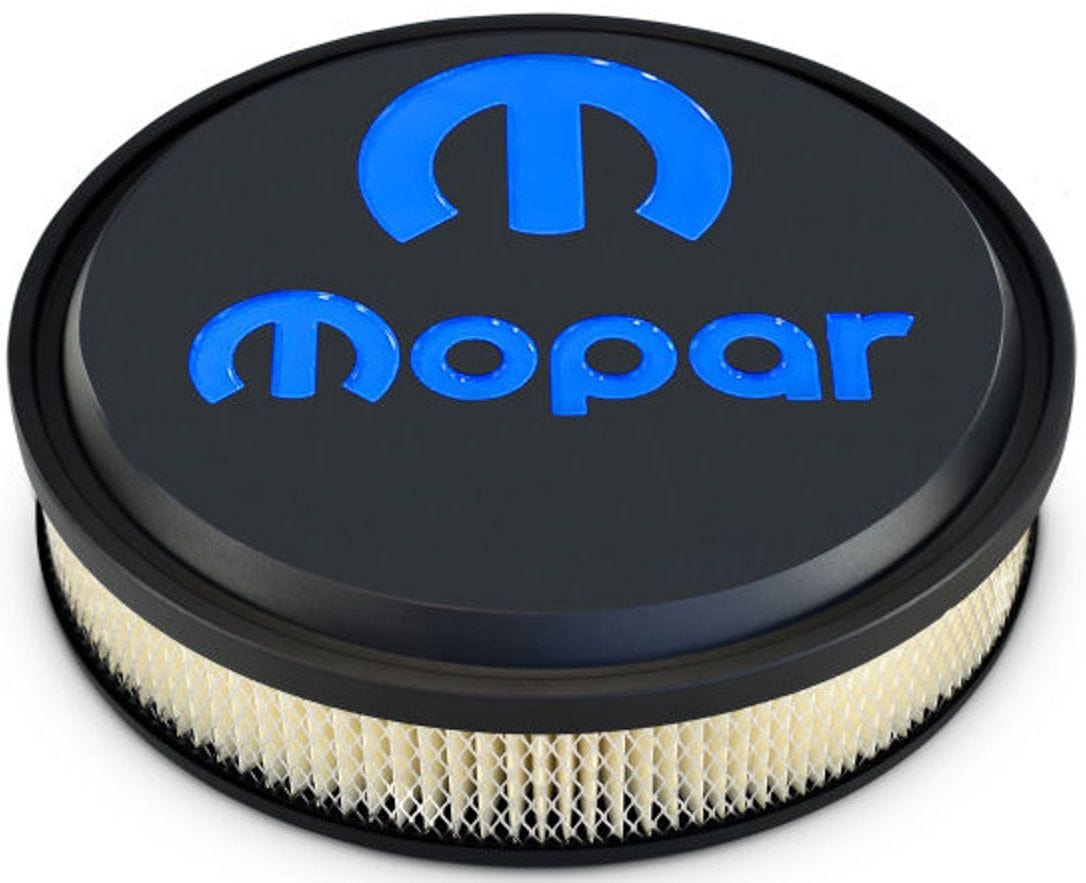 PROFORM Black Crinkle Finish with Blue Emblem Proform Slant Edge MOPAR Air Filter Assembly PR440-834 SR