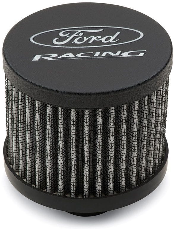 Proform Black With Silver Ford Racing Logo Proform Valve Cover Push-In Breather PR302-234 SR