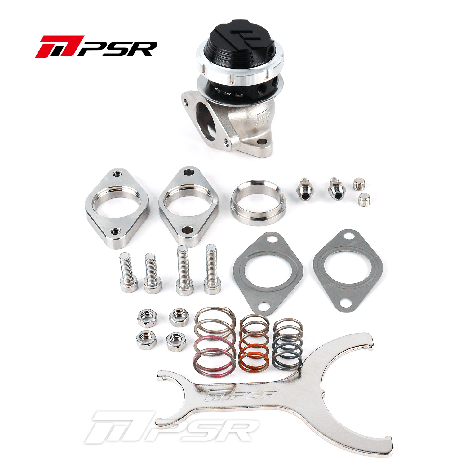 Pulsar Turbochargers Black PSR NEW GENERATION WASTEGATE 38mm 2-Bolt External Wastegate SR