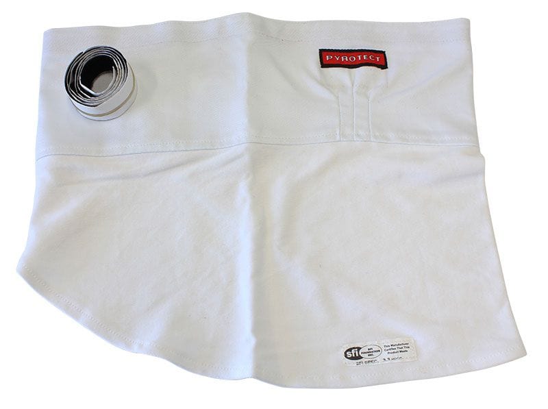 PYROTECT Nomex/Knit with Velcro Pyrotect Safety Equipment Helmet Skirt (White) PY25050626 SR