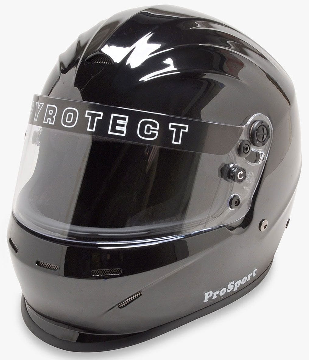 PYROTECT SA2020 Rated Pyrotect Safety Equipment ProSport Helmet with Duckbill, Gloss Black, Large PYHB801420 SR