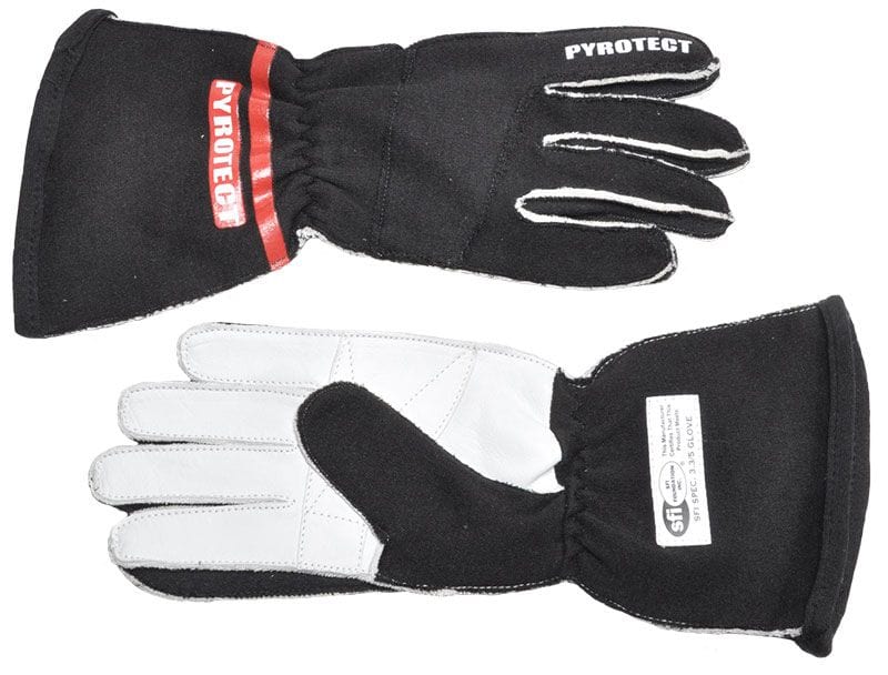 Pyrotect Safety Equipment Black, SFI 3.3/5 specifications Pyrotect Safety Equipment Pro-Series Driving Gloves 2-Layer (X-Large) PYG3510 SR