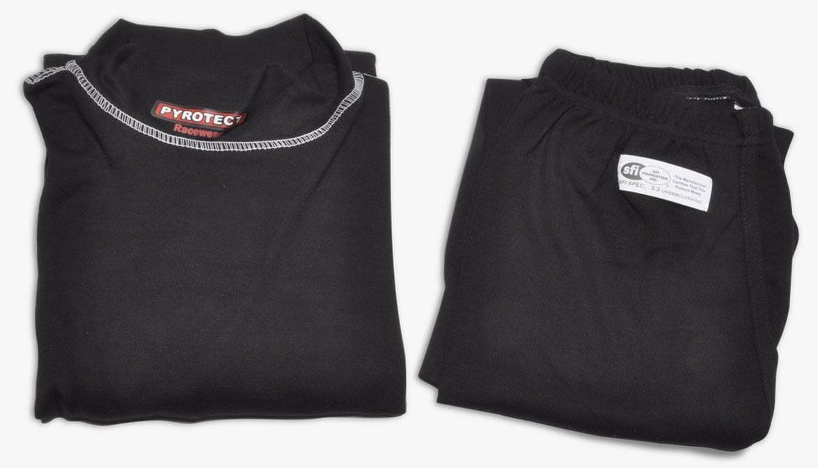 Pyrotect Safety Equipment Black, SFI Approved Pyrotect Safety Equipment Inner Wear Bottom (Large) PY4810400 SR