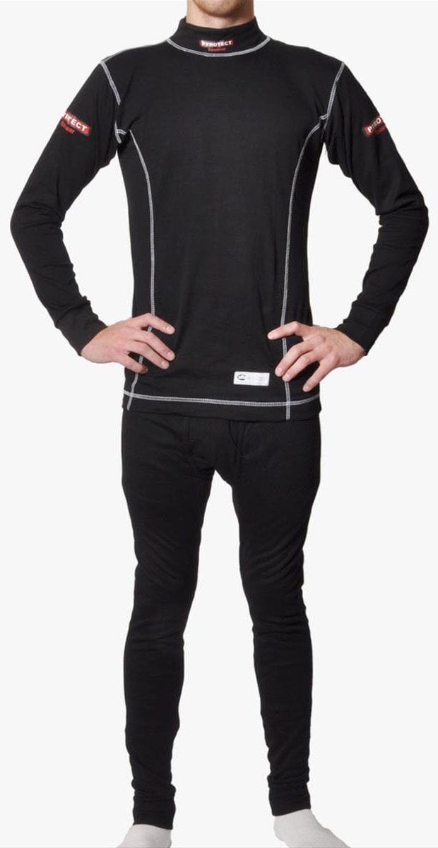 Pyrotect Safety Equipment Black, SFI Approved Pyrotect Safety Equipment Inner Wear Turtle Neck Top (Large) PY4800400 SR