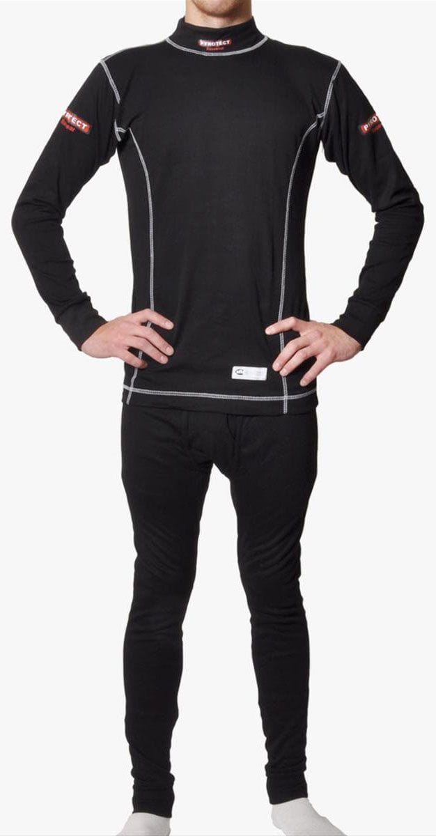 Pyrotect Safety Equipment Black, SFI Approved Pyrotect Safety Equipment Inner Wear Turtle Neck Top (Medium) PY4800200 SR